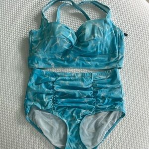 Torrid water print bikini size 1